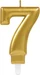 Amscan Zahlenkerze 7 gold