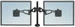 Fellowes Doppel Monitorarm Professional Series