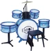 Bontempi Metallic Silber Drumset mit Hocker