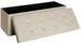 Songmics Sitztruhe Ottomane mit Stauraum 110 x 38 cm