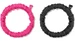 adidas Hair Scrunchies Schwarz und Lucid Pink