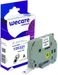 Wecare Schriftband kompatibel zu BROTHER TZE-221 schwarz auf weiss