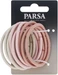 Parsa Beauty PARSA Haargummi, rosa-beige 5.00 cm, 9 Stk.