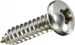 FTM Blechschrauben Linsenkopf 2.9 x 16 mm Edelstahl, 12 Stück