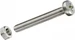 FTM Metrische Schrauben M 6 x 50 mm mit Muttern Edelstahl, 2 Stk