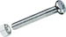 FTM Metrische Schrauben M 5 x 50 mm, mit Muttern, Stahl, 4 Stück