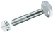 FTM Schlossschrauben M 8 x 140 mm mit Muttern Stahl, 2 Stück