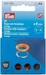 Prym Ösen und Scheiben 8 mm orange/silberfarbig 32 St.