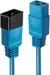 Lindy 2m IEC C19 auf IEC C20 Verlaengerung blau