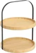 Zeller Present Etagere Bambus Metall ø 25x33 cm