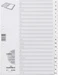 Durable Register A4 A-Z 20-tlg. weiss
