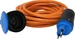 Brennenstuhl Verlängerungsleitung CH 230V/10A 10m H07BQ-F 3G1.5, orange, Kupplung T13/10A, Stecker T12/10A, IP