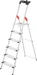 Hailo L80 ComfortLine, Alu-Sicherheits-Stehleiter, 6 Stufen