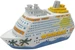 G. Wurm Spardose Kreuzfahrtschiff 7 x 20 x 11 cm