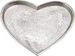 G. Wurm Teller, Tablett Herz aus Metall Silber (B/H/T) 21x