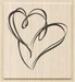 Heyda Motivstempel Heartbeat Hellbraun