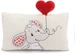 NICI 61490 Kissen Love Elefant 43x25cm GREEN