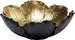Kare Design Deko Schale Flower Bloom Schwarz Gold Ø25