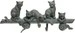 Kare Design Wandgarderobe Cats Life 42cm
