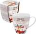 Sheepworld Kaffeetasse Schön, dass es 450 ml, 1 Stück, Hellgrau/Weiss