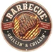 Nostalgic-Art Merchandising Blechschild Rund. Barbecue / Grillin' & Chillin'