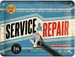 Nostalgic-Art Merchandising Schild Service & Repair 15 x 20 cm, Metall