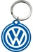 Nostalgic-Art Merchandising Nostalgic Art Schlüsselanhänger VW Ø 4 cm, Blau/Weiss, Motiv: Logo