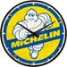Nostalgic-Art Merchandising Nostalgic Art Wanduhr Michelin Ø 31 cm, Blau/Gelb, Form: Rund