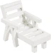 Hobby Fun Mini-Möbel Liege 8 x 5 x 5.5 cm, Weiss