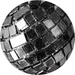 Ambiance Technology Ambiance Streudeko Spiegelkugeln 20 mm, Schwarz, 15 Stück, Motiv