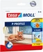 tesa tesamoll CLASSIC P-Profil Fensterdichtung, Gummidichtung zum Isolieren