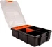 Delock Sortimentskasten Orange / Schwarz 11 Fächer