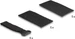 Delock Klettpad selbstklebend mit Klett-Kabelbinder Set 10 Stück schwarz