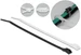 Delock Kabelbinder mit flachem Kopf L 280 x B 7,6 mm 100 Stück