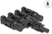 Delock DL4 Solar Konnektor 1x Buchse zu 4x Stecker, IP67