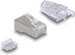 Delock RJ45 Modularer Stecker mit gebogener Rastnase Cat.6 und Knickschutztülle 50er Set