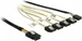 Delock Reverse SAS Kabel: 4xSATA - SFF8087