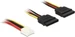 Delock Netzteil 4-Pin-Mini-Stromversorgungsstecker (R) bis SATA Leistung (R)