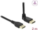 Delock Kabel Oben gewinkelt DisplayPort - DisplayPort, 2 m, 8K 60Hz
