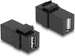 Delock Keystone-Modul USB 2.0 A Schwarz