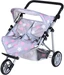 Knorrtoys Zwillingspuppenwagen Duo - "star grey pink"