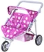 Knorrtoys Zwillingspuppenwagen Duo - star dark pink