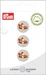 Prym Knöpfe Fuchs 15 mm, 3 Stück, Crème