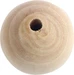 Rico Design Holzperlen Gebohrt 35 mm Nature, 7 Stück