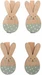 Rico Design Dekoklammer Osterhase 4 Stück, Gold