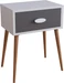 VCM Nachtschrank Beistelltisch Schublade Konsole Boxspring Nachttisch Singol L