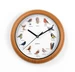 Easymaxx Wanduhr mit 12 Singvogelstimmen, Ø 25 cm Braun