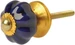 Tranquillo Möbelgriff handgemacht, Ø 3 cm, Dunkelblau/Gold