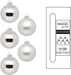 Inge’s Glas Christmas Decor Weihnachtskugel Frosty Silver Ø 6 cm 20 Stück