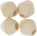 Rico Design Holzperlen Makramee Nature, 4 Stück
